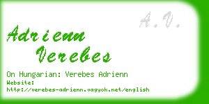 adrienn verebes business card